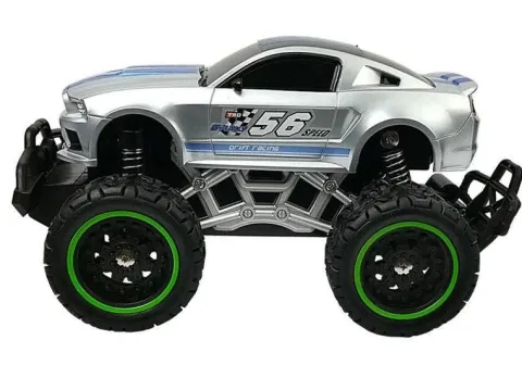 Auto Zdalnie Sterowane R/C Wysokie Koła Srebrne