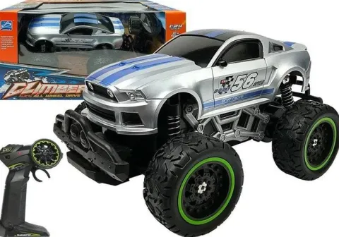 Auto Zdalnie Sterowane R/C Wysokie Koła Srebrne