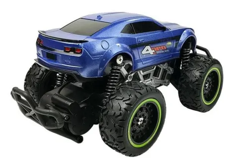 Auto Zdalnie Sterowane R/C Wysokie Koła Niebieskie