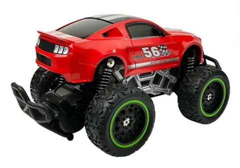 Auto Zdalnie Sterowane R/C Wysokie Koła Czerwone