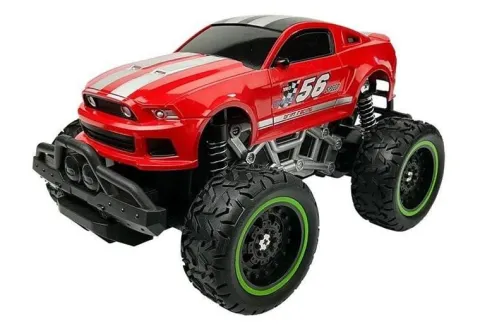 Auto Zdalnie Sterowane R/C Wysokie Koła Czerwone