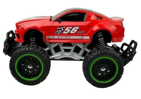 Auto Zdalnie Sterowane R/C Wysokie Koła Czerwone