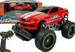 Auto Zdalnie Sterowane R/C Wysokie Koła Czerwone