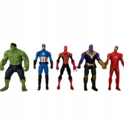 AVENGERS ZESTAW 5 FIGUREK FIGURKI AKCJI SUPERBOHATEROWIE HULK