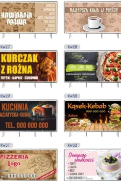 BANER REKLAMOWY 130x80cm gotowy projekt USŁUGI DEKARSKIE RYNNY plandeka