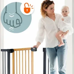 Barierka bramka zabezpieczająca czarna Nukido 718200