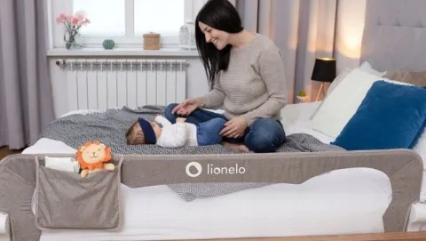 Barierka do łóżka BRAMKA OCHRONNA BLOKADA zabezpieczenie 150cm Lionelo