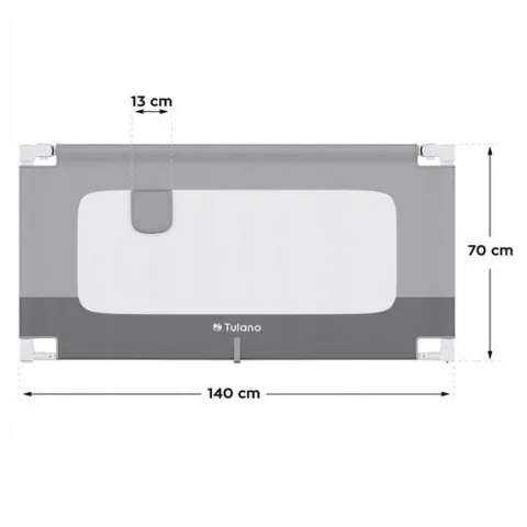 Barierka do łózka ochronna TULANO bramka zabezpieczająca składana