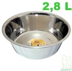 BARRY KING Miska psa nierdzewna metalowa ze stali nierdzewnej duża 2,8 L