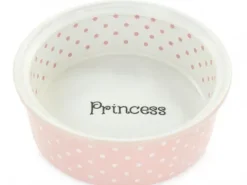 BARRY KING Princess Miska ceramiczna psa kota na karmę wodę różowa 250 ml