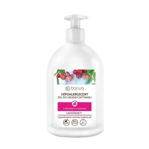 BARWA Hipoalergiczna Żel do higieny intymnej łagodzący - Żurawina 500ml