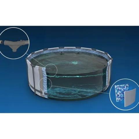 Basen ogrodowy stelażowy 366 x 100 cm 17w1 Bestway 56418