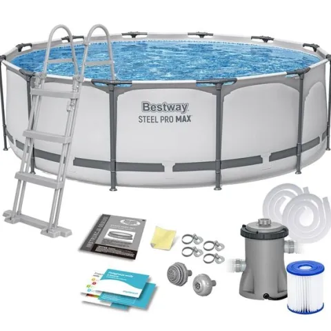 Basen ogrodowy stelażowy 366 x 100 cm 10w1 Bestway 56418