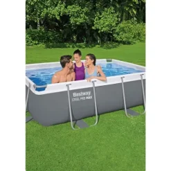Basen ogrodowy stelażowy 282 x 196 x 84 cm 10w1 Bestway 56629N