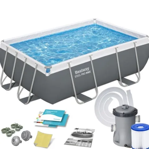 Basen ogrodowy stelażowy 282 x 196 x 84 cm 10w1 Bestway 56629N