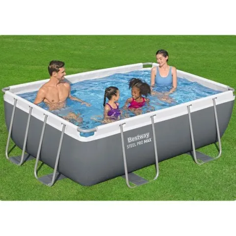 Basen ogrodowy stelażowy 282 x 196 x 84 cm 10w1 Bestway 56629N