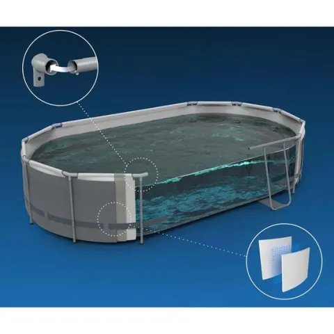 Basen ogrodowy stelażowy 549 x 274 x 122 cm 12w1 Bestway 56710