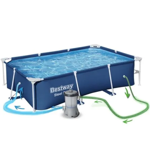 Basen ogrodowy stelażowy 259 x 170 x 61 cm Bestway 56403N