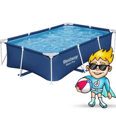 Basen ogrodowy stelażowy 259 x 170 x 61 cm Bestway 56403N