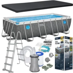 Basen ogrodowy stelażowy 488 x 244 x 122 cm 10w1 Bestway 561MB