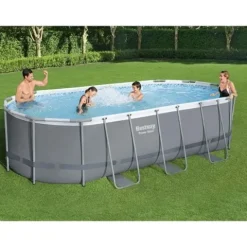 Basen ogrodowy stelażowy 549 x 274 x 122 cm 17w1 Bestway 56710