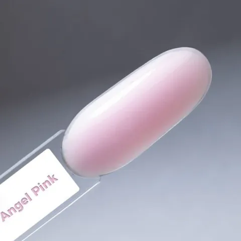 Baza kauczukowa z włóknami MollyNails Rubber Fiber Base Angel Pink 10g