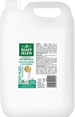 Biały Jeleń Kozie Mleko 5L płyn do kąpieli prysznic ZAPAS 5900133024445