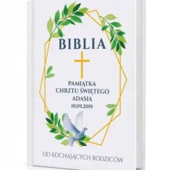 Biblia dla dziecka PREZENT na CHRZEST pamiątka Chrztu+ NADRUK DEDYKACJI