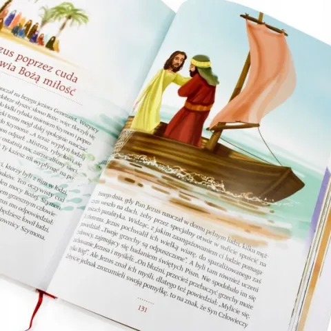 Biblia na KOMUNIĘ w szkatułce pamiątka Komunii dla dziewczynki +NADRUK
