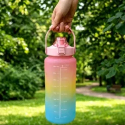 Bidon Butelka na Wodę Napoje Szczelna z Podziałką Sportowa Podróżna 2L XXL