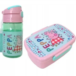 BIDON Z RURKĄ + ŚNIADANIÓWKA ŚWINKA PEPPA, PEPPA PIG, ASTRA