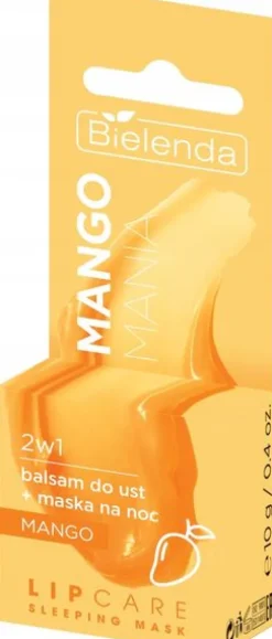 BIELENDA LIP CARE SLEEPING MASK BALSAM DO UST MASKA NA NOC 2W1 MANGO 10 G