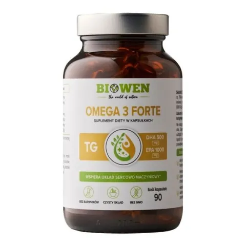 Biowen Omega 3 Forte 1000 mg EPA 500 mg DHA 90 kapsułek
