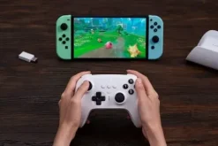 8Bitdo Ultimate White Pad + Dock BT Hall Switch PC