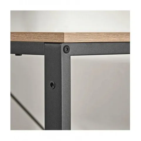 BIURKO KOMPUTEROWE LEOBERT 4 PÓŁKI STALOWE NOWOCZESNY DESIGN