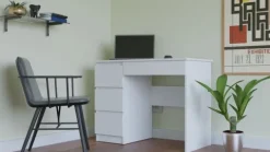 BIURKO NA LAPTOP MIJAS LEWE BIEL MAT