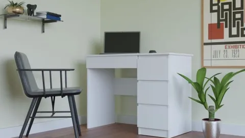 BIURKO NA LAPTOP MIJAS PRAWE BIEL MAT