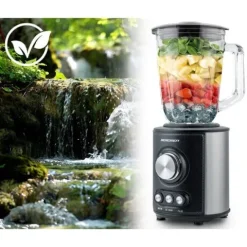 Blender kielichowy szklany do smoothie koktajli kruszy lód 1,5L 800W BD-751 Berdsen czarny