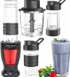 BLENDER 5 w 1 KIELICHOWY KALORIK DO SMOOTHIE KOKTAJLI 2 KUBKI 300W 2 OSTRZA