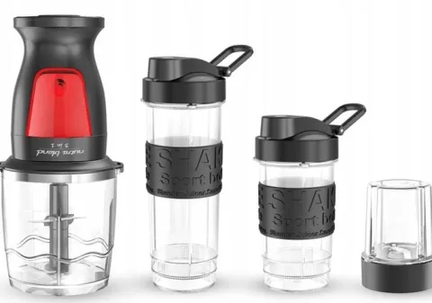 BLENDER 5 w 1 KIELICHOWY KALORIK DO SMOOTHIE KOKTAJLI 2 KUBKI 300W 2 OSTRZA