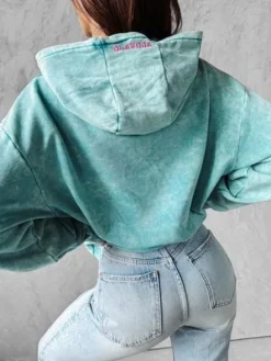 Bluza damska OLAVOGA PEONY miętowa - UNI