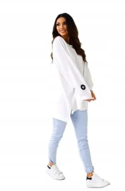 Bluza mucha oversize biała Me Gusta