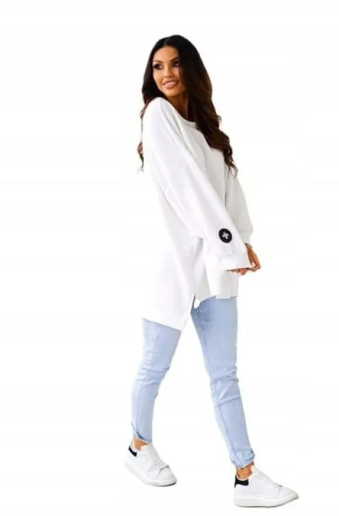 Bluza mucha oversize biała Me Gusta