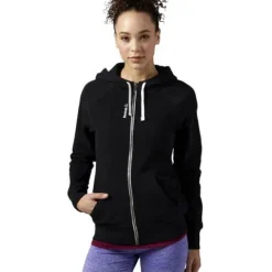 Bluza Reebok EL FullZip Fleece damska rozpinana sportowa z kapturem S