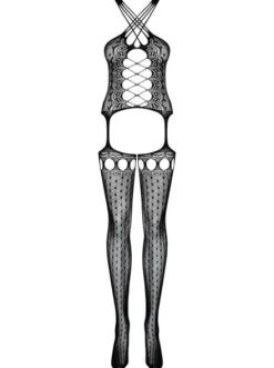 Bodystocking G313 - top imitujący gorset Obsessive S/L