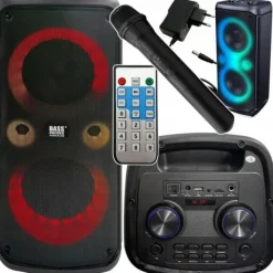 BOOMBOX WIEŻA RADIO MP3 GŁOŚNIK BLUETOOTH KARAOKE