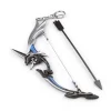 Bow Silver Black | Metal | 17 cm | Brelok | Genshin Impact