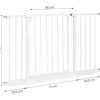 BRAMKA BIAŁA ECOTOYS 74-132 CM NA SCHODY Z AUTOMATYCZNYM ZAMYKANIEM