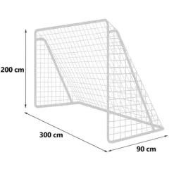 Bramka do piłki nożnej 300 x 200 x 90 cm NS-496