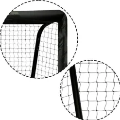 Bramka do piłki nożnej 180 x 120 x 60 cm NS-463 czarno-czerwona